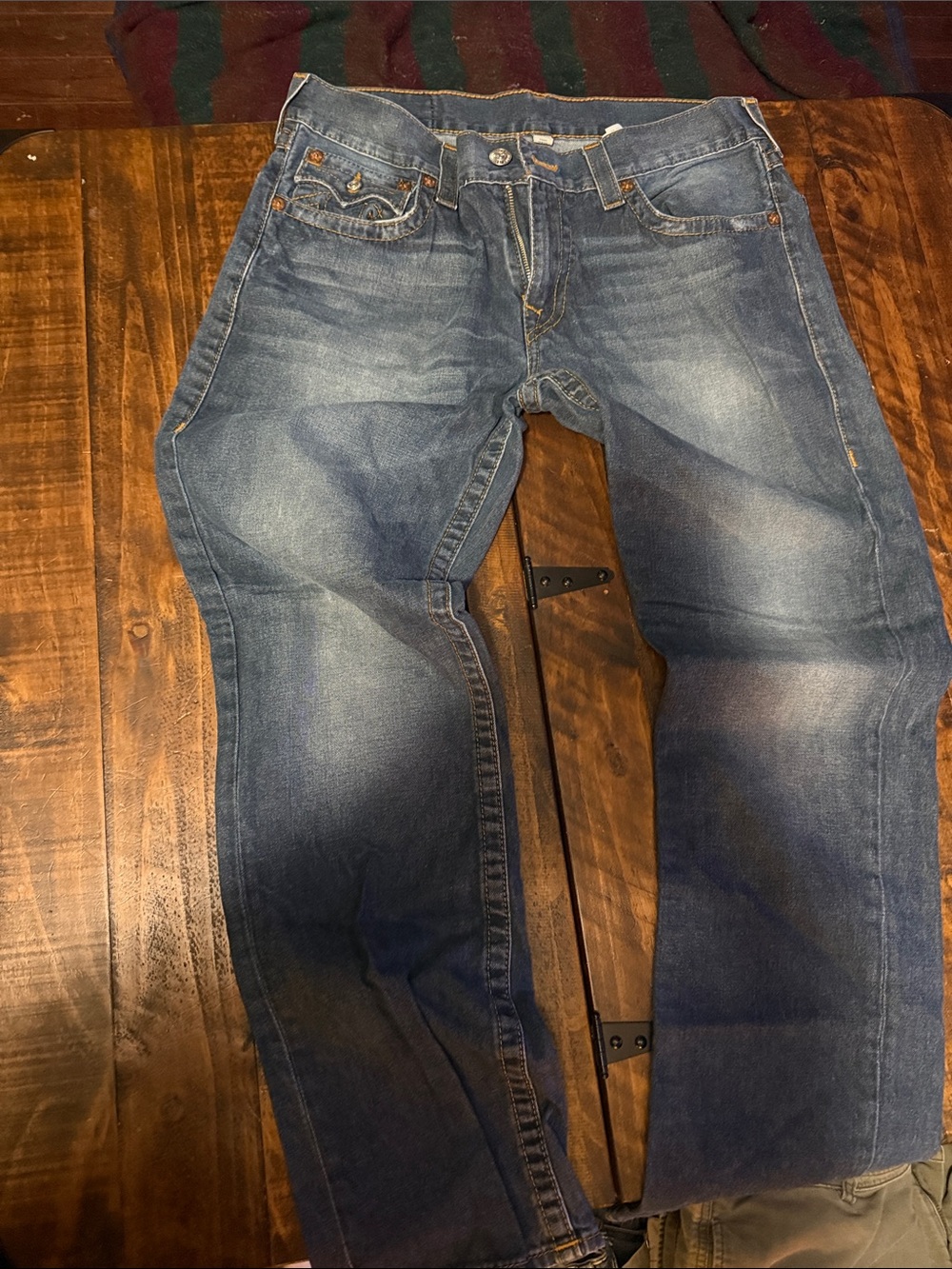True Religion Brand Jeans Size 34 | Slim Seat | Dark Wash Bootcut Denim